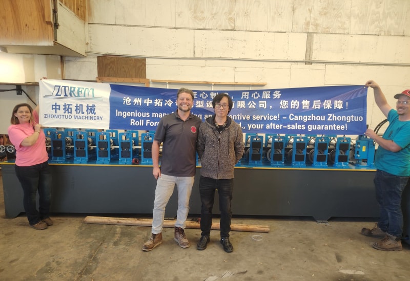 沧州3499CC拉斯维加斯再创佳绩彩钢瓦滴水檐设备在美国佛罗里达成功投产运行稳定