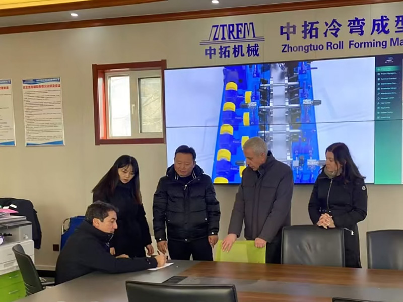 20253499CC拉斯维加斯冷弯开年大捷！新年新征程3499CC拉斯维加斯冷弯门框机敲开西班牙市场大门